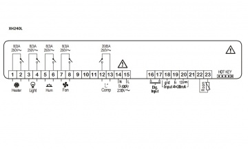 Controler temperatura si umiditate XH240L-500C0